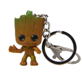 Rongji jewelry Guardians of the galaxy i am Groot Keychains Keyring Logo fashion Jewelry Accessories