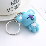 Kpop bts-bangtan boys "Suga" "TATA" etc Personalized Cute Cartoon Keychain Bags Chain For Women Men Jewelry Bangtan Accessories