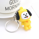 Kpop bts-bangtan boys "Suga" "TATA" etc Personalized Cute Cartoon Keychain Bags Chain For Women Men Jewelry Bangtan Accessories