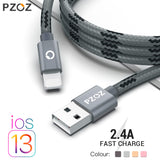 PZOZ usb cable for iphone cable 11 pro max Xs Xr X 8 7 6 plus 6s 5s plus ipad air mini 4 fast charging cables For iphone charger