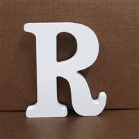 1pc 10CMX10CM White Wooden Letter English Alphabet DIY Personalised Name Design Art Craft Free Standing Heart Wedding Home Decor