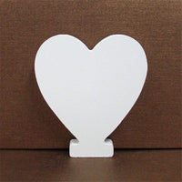 1pc 10CMX10CM White Wooden Letter English Alphabet DIY Personalised Name Design Art Craft Free Standing Heart Wedding Home Decor