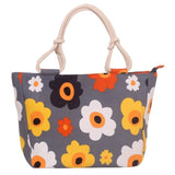 [test 3] 2019 Fashion Folding Women Big Size Handbag Tote Ladies Casual Flower Printing Canvas Graffiti Shoulder Bag Beach Bolsa Feminina