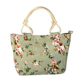 [test 3] 2019 Fashion Folding Women Big Size Handbag Tote Ladies Casual Flower Printing Canvas Graffiti Shoulder Bag Beach Bolsa Feminina