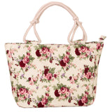 [test 3] 2019 Fashion Folding Women Big Size Handbag Tote Ladies Casual Flower Printing Canvas Graffiti Shoulder Bag Beach Bolsa Feminina