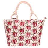 [test 3] 2019 Fashion Folding Women Big Size Handbag Tote Ladies Casual Flower Printing Canvas Graffiti Shoulder Bag Beach Bolsa Feminina