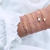 IPARAM Bohemian Shell Map Turtle Bracelet Set 2019 Retro Geometric Statement Female Glamour Fashion Jewelry Jewelry Gift